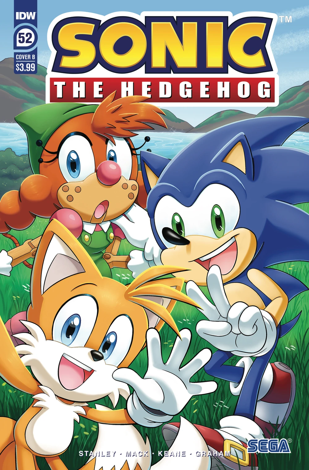 Sonic The Hedgehog #52 Cover B