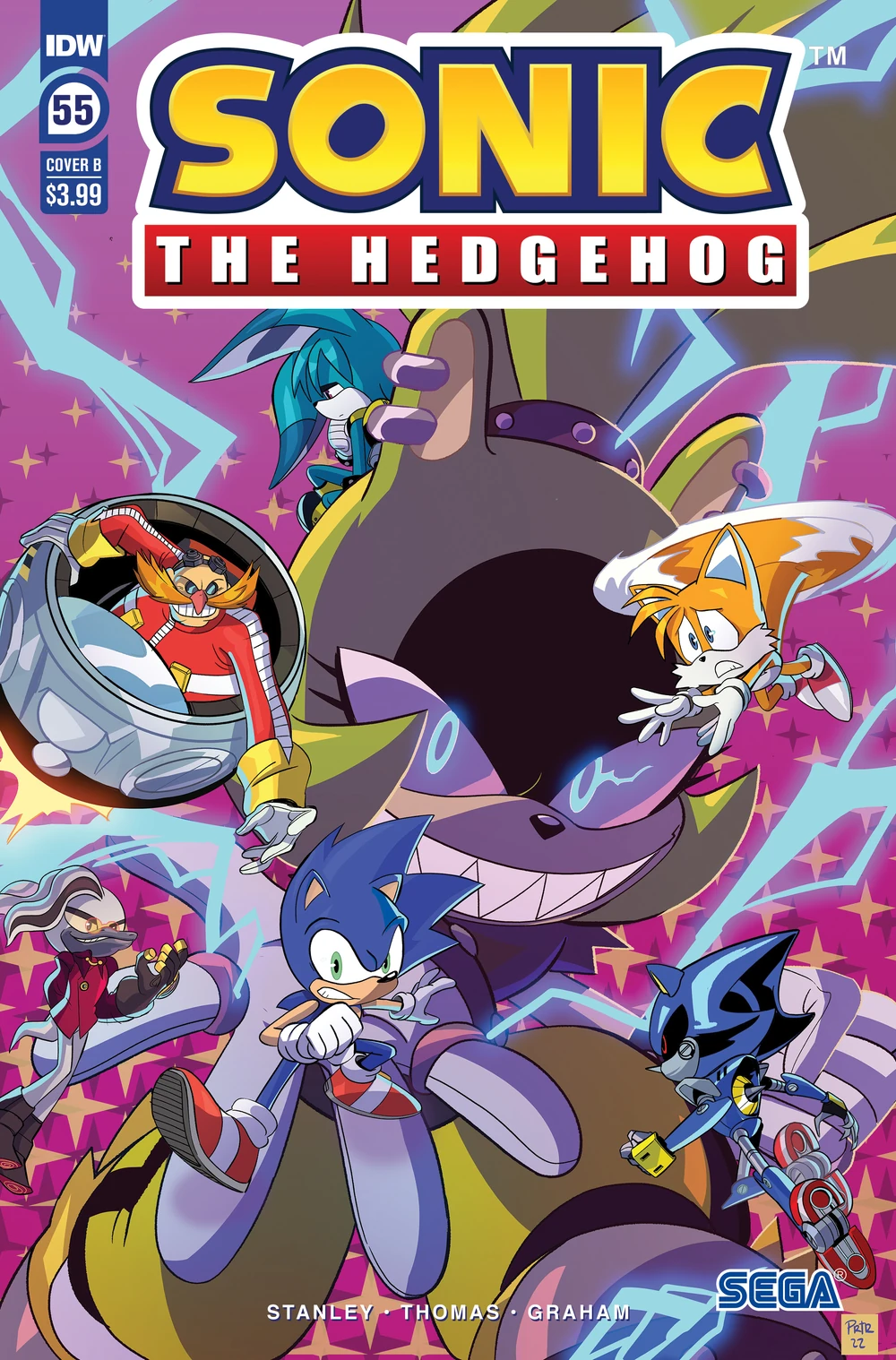 Sonic The Hedgehog #55 Cover B