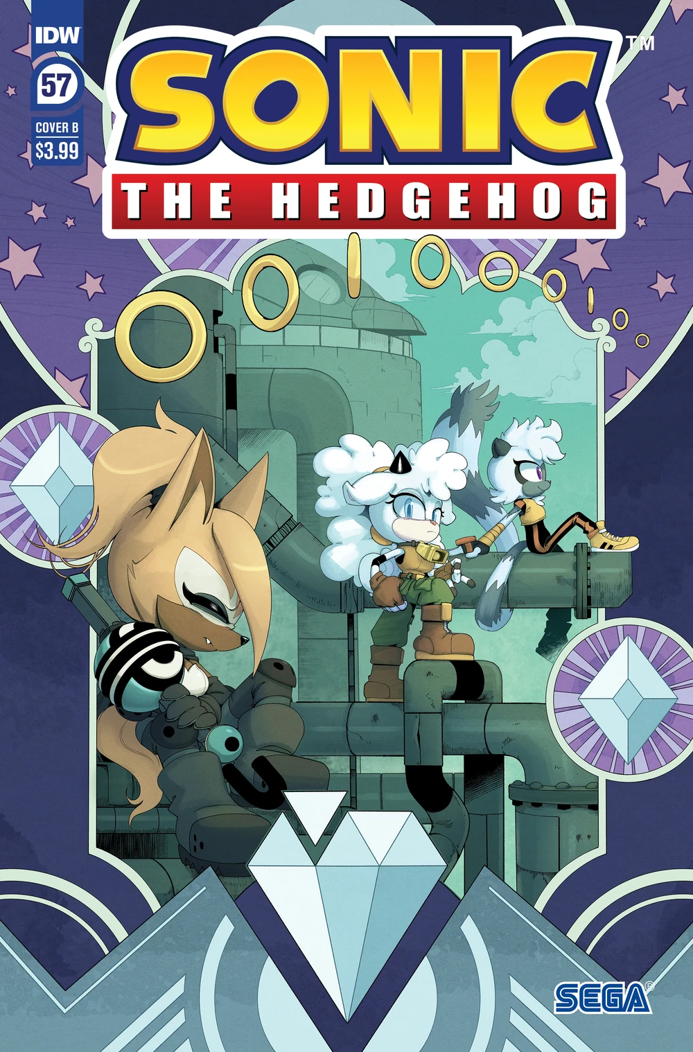 Sonic The Hedgehog #57 Cover B